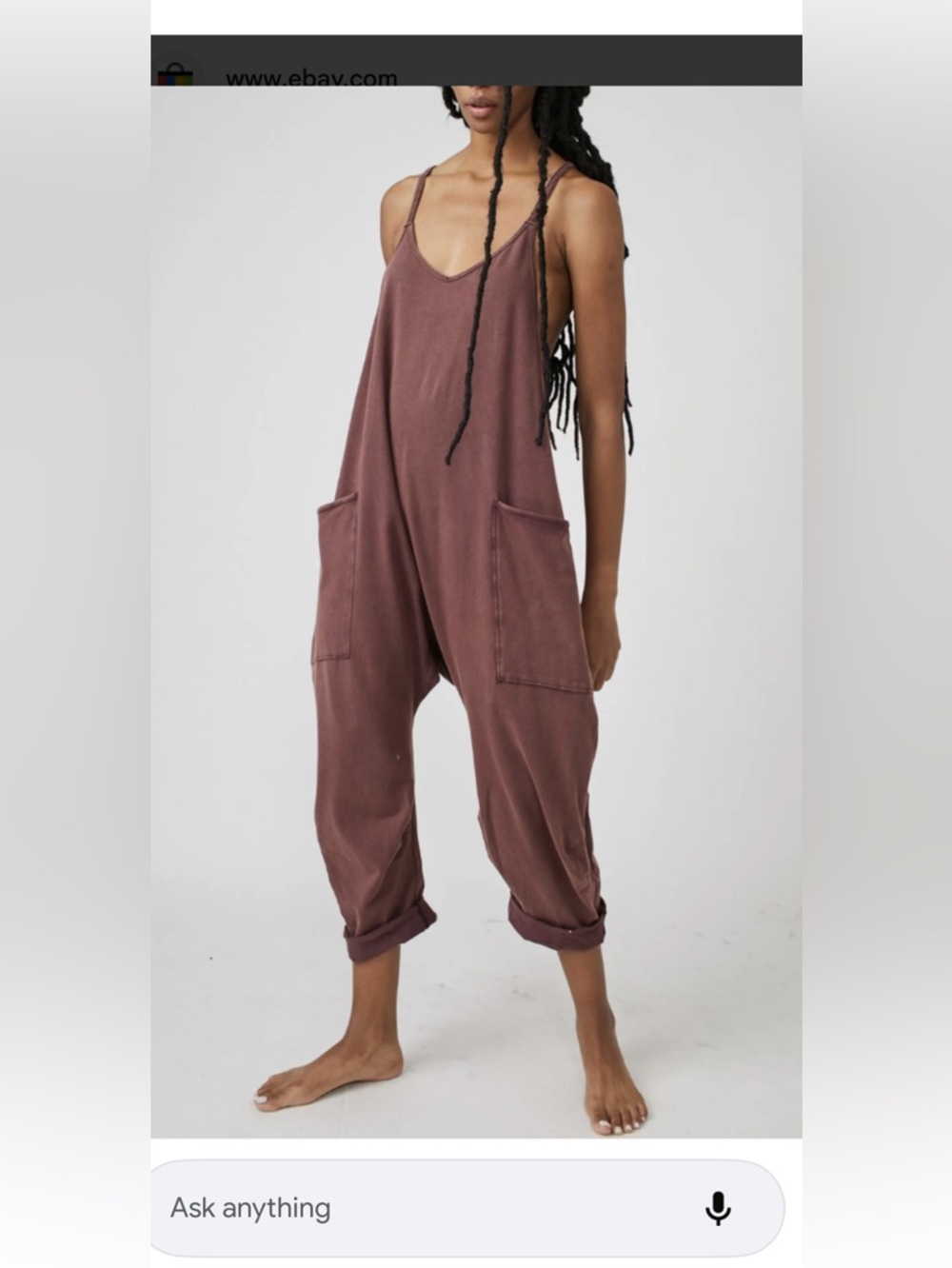 Free people movement hot shot onesie size med reddish brown.color